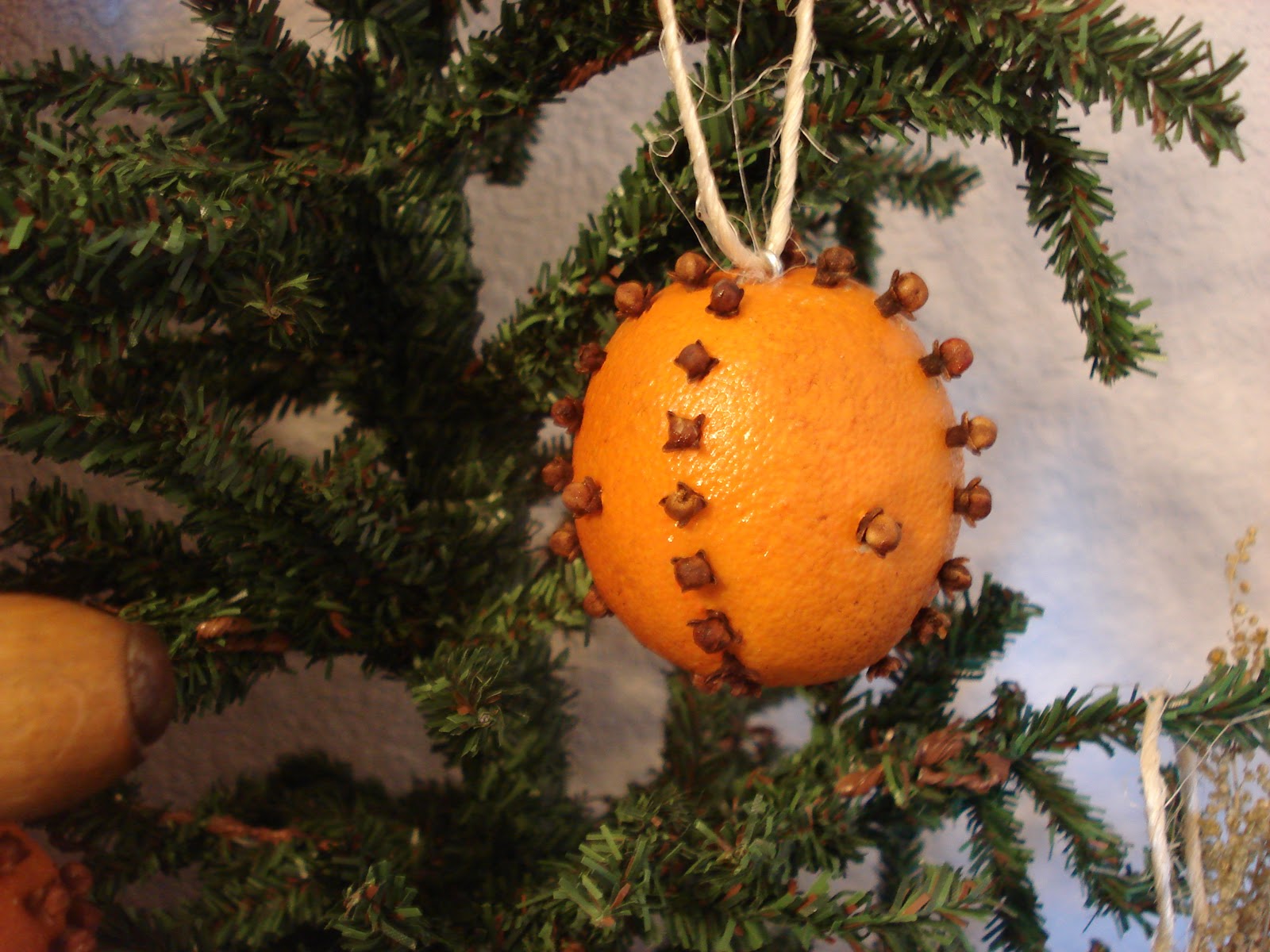 Olde Pear Primitives Orange Pomander Ball Ornament Tutorial