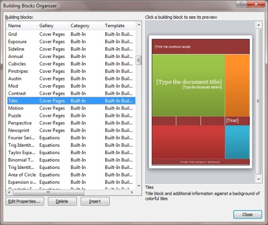 Technologies review autotext and building blocks in word 2007 and 2010