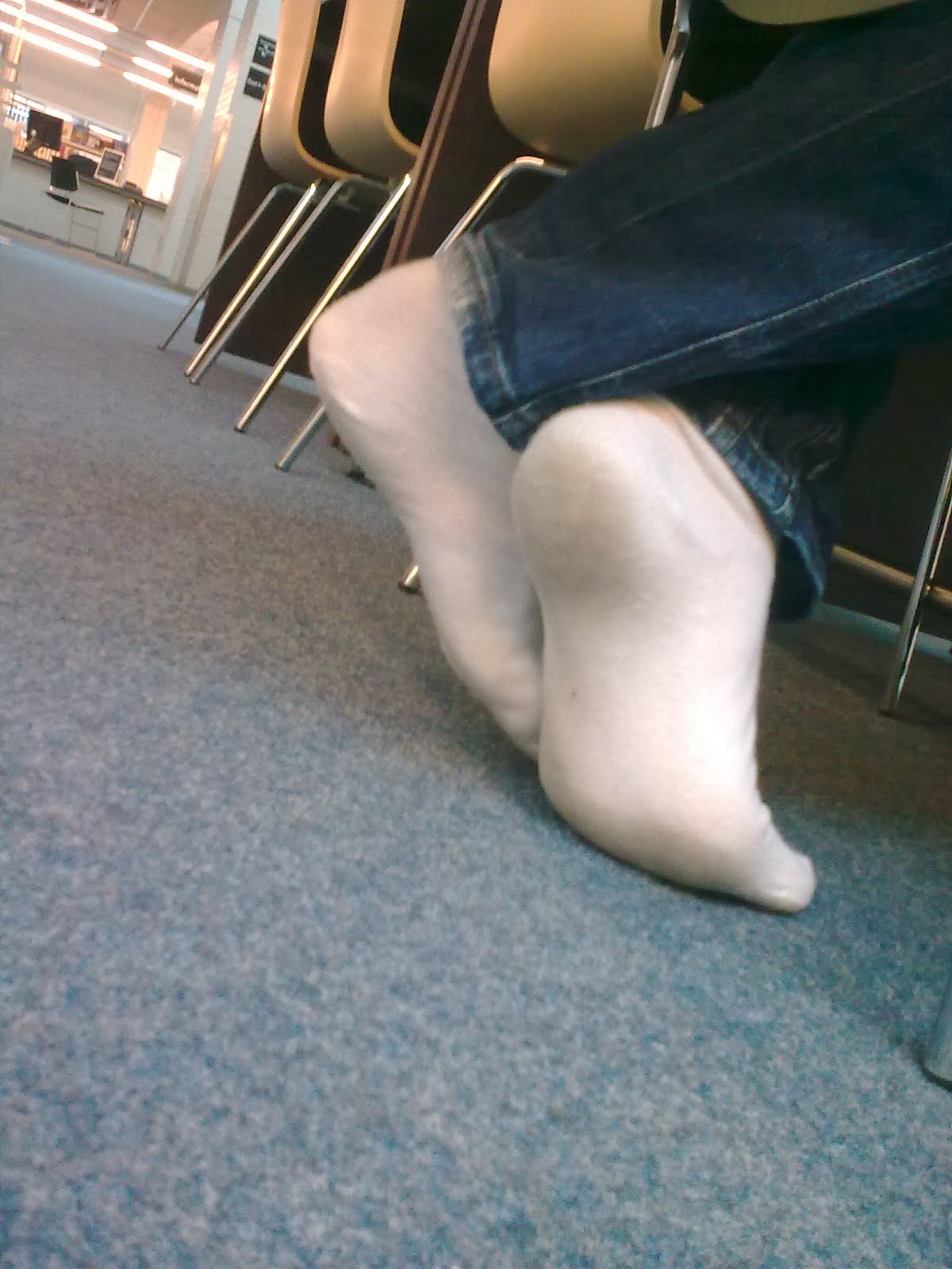 Candid socks shoeplay