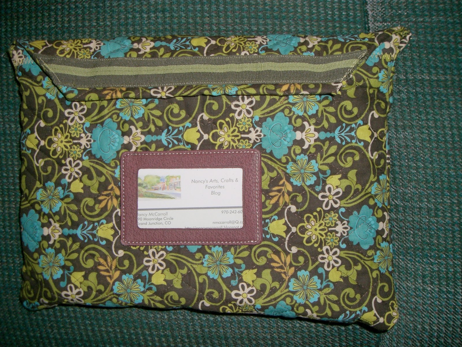 Nancy's Arts & Crafts How to Make an Envelope Laptop Bag
