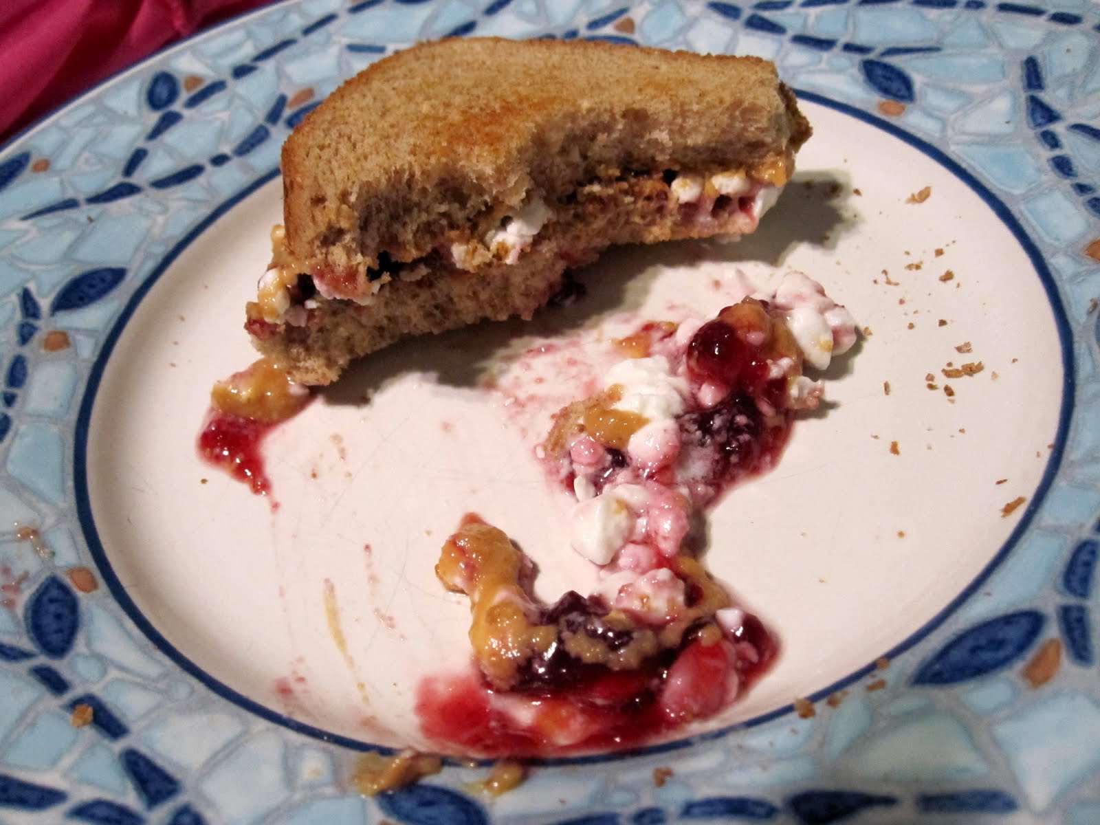 Hungry Meets Healthy Peanut Butter & Cottage Jelly Sandwich