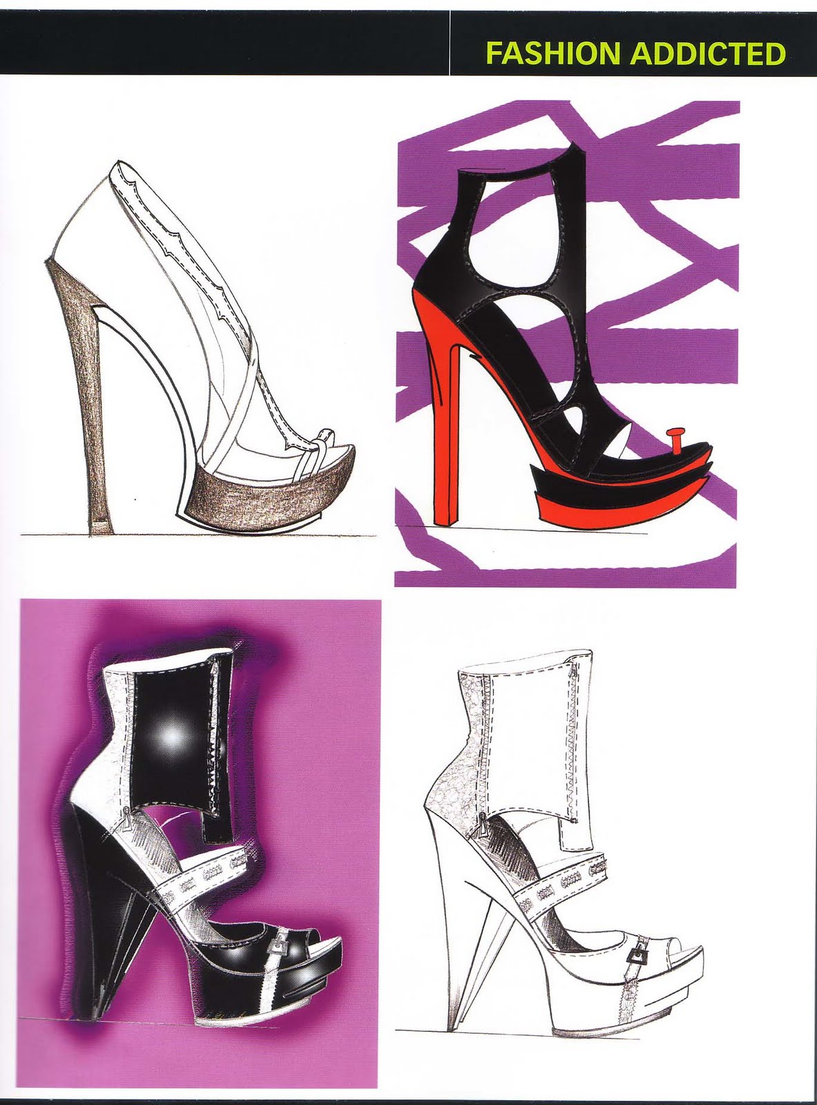 Italian Shoe Design Services: Old Illustrations on Julia Classic, Julia ...
