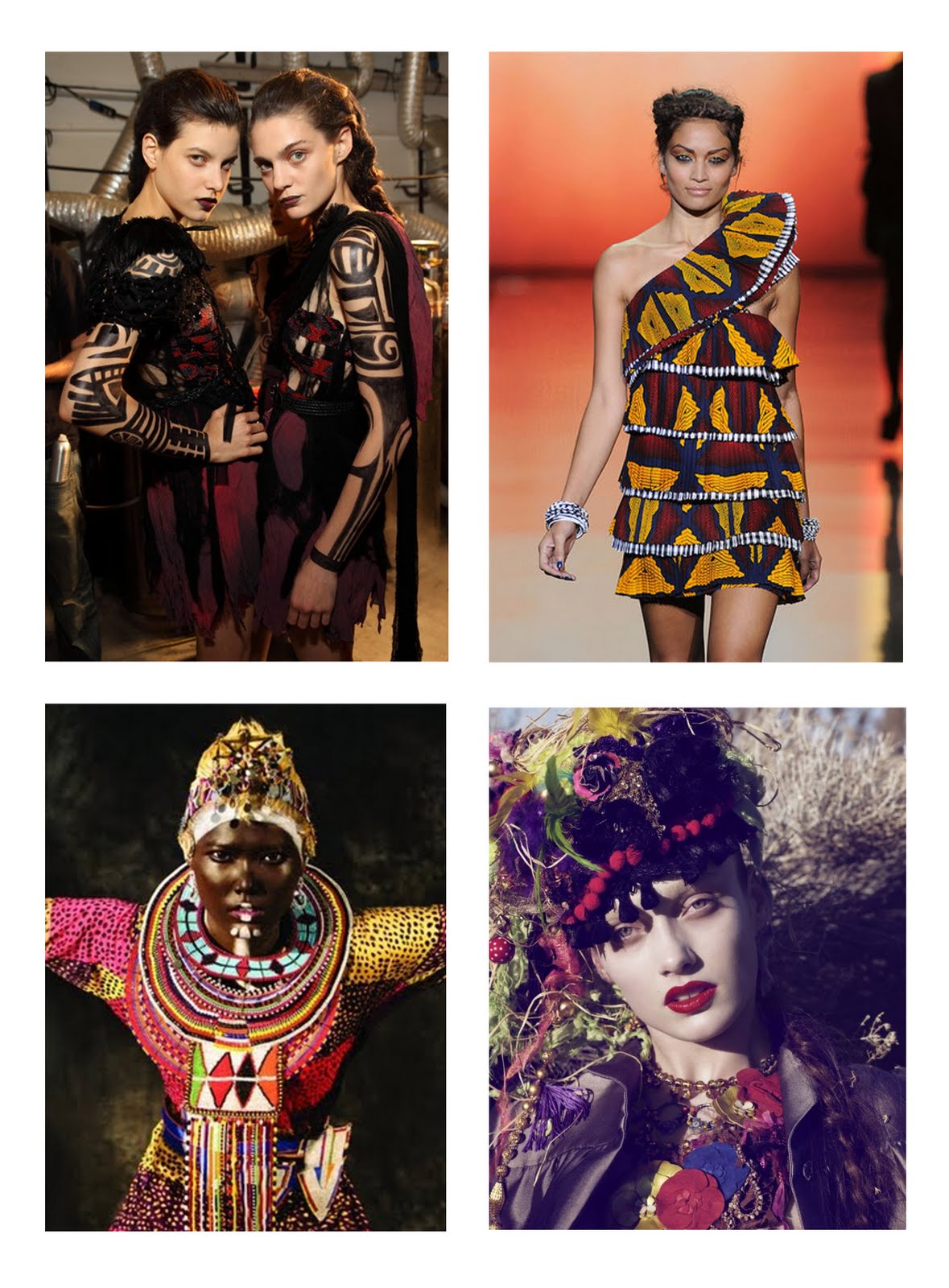 Pretty Words... More tribal fashion