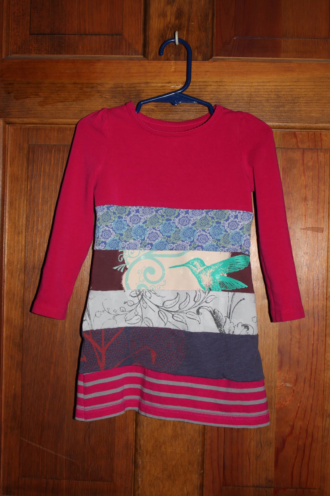 Vintage Pollyanna Upcycled Toddler TShirt Dress