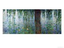 CLAUDE MONET'S WATER!~LILY MORNING WITH WEEPING WILLOW