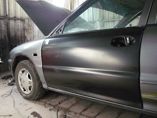  Myvi  accident wira tukar kulit pintu  azamaju sprayworks 