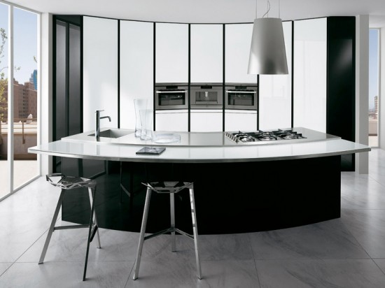 Wallpaper World: Black And White Kitchen Design