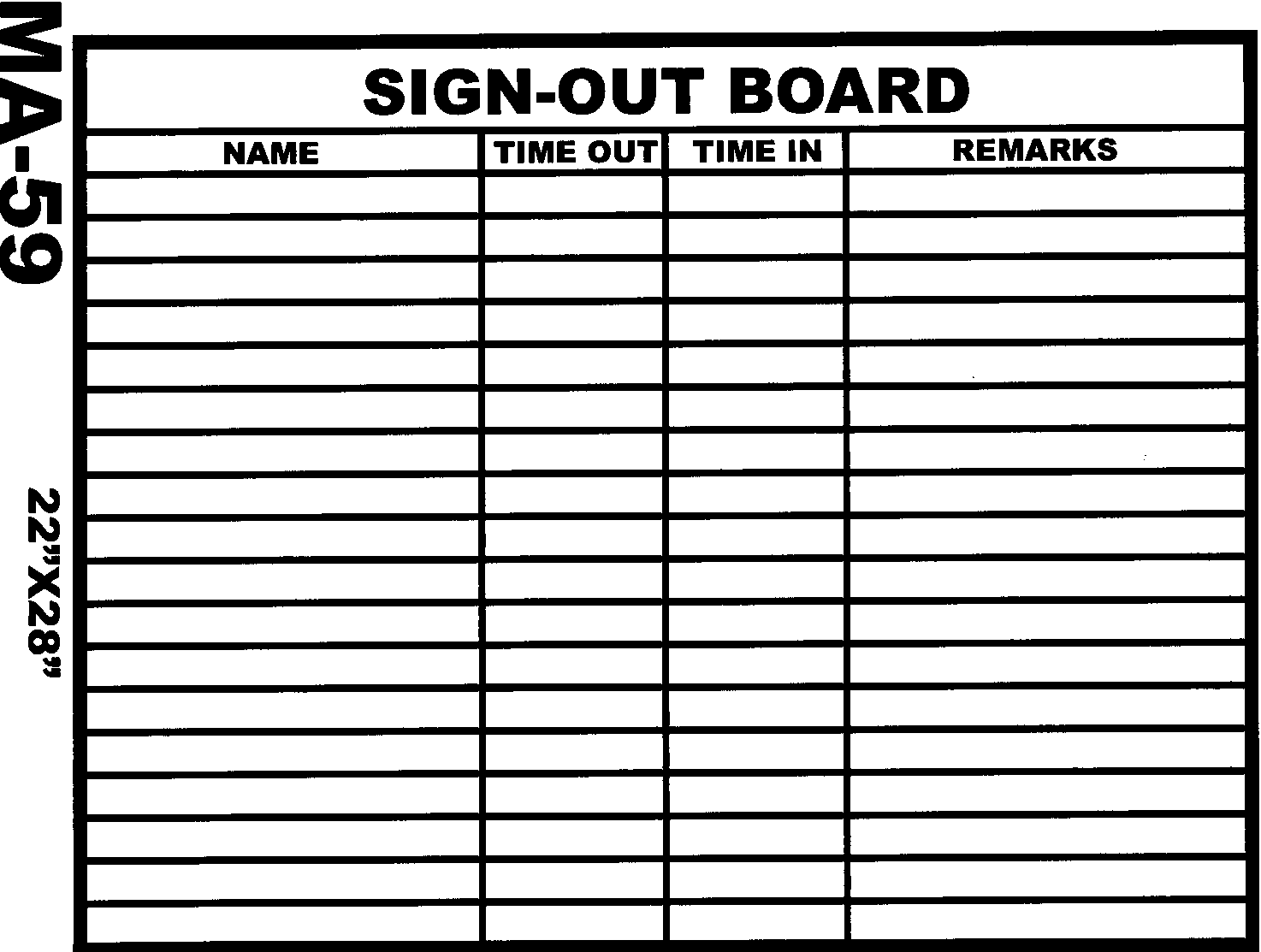Sign in and out sheets / Child care sign in and out sheets
