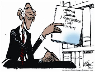 Obama using the Clinton Staff Directory