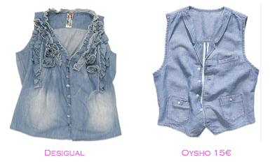 Chalecos: Desigual - Oysho 15€