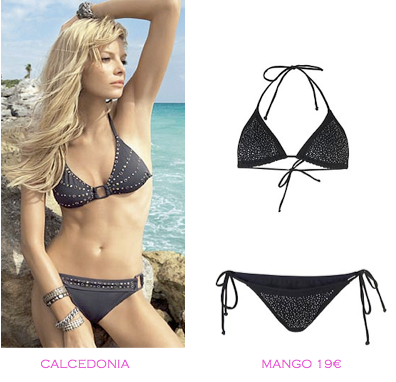 Comparativa precios bikinis para delgadas: Calcedonia vs Mango 19€