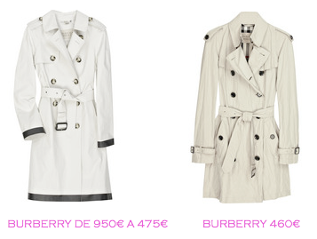 Tienda online: Net-a-porter: Gabardinas: Burberry 475€ vs Burberry 460€