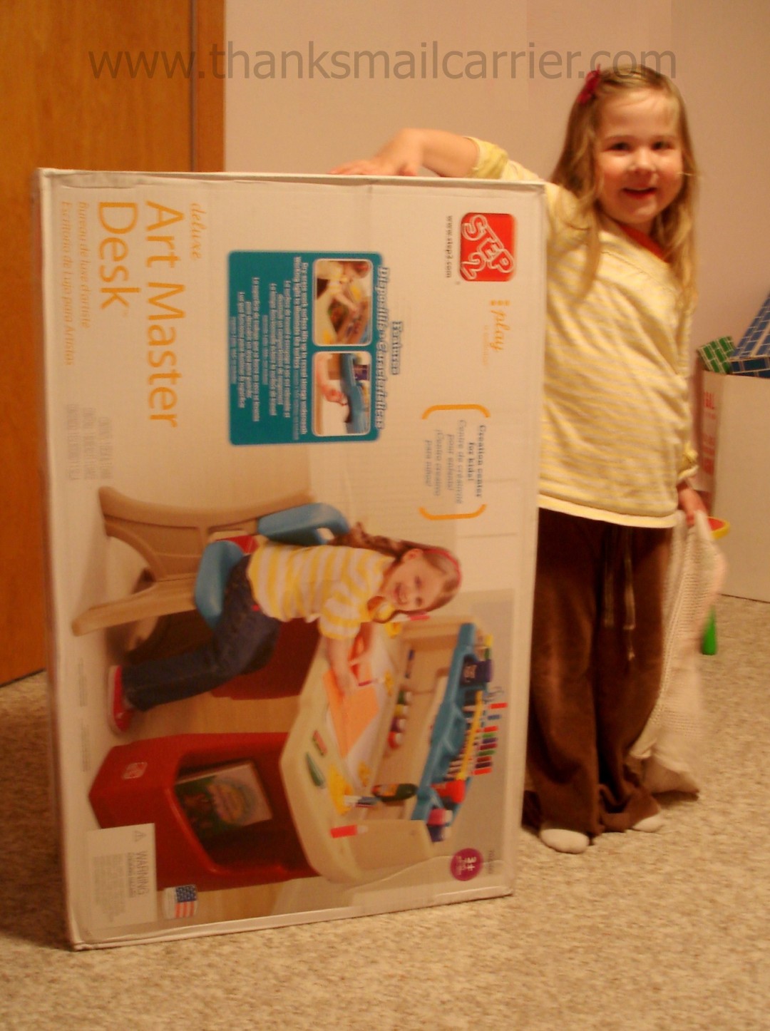 Thanks, Mail Carrier | Checking Our List: Step2 Deluxe Art Master Desk