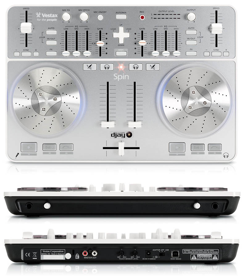 TO HEAVEN WITH STYLE [equipment] VESTAX Spin DJ Controller for iTunes