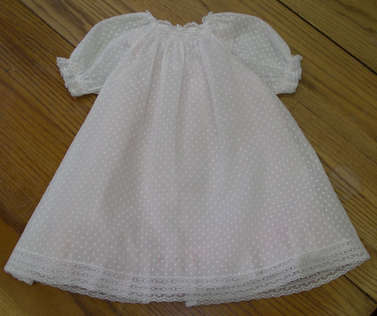 The Old Fashioned Baby Sewing Room White Wednesday Dotted Swiss
