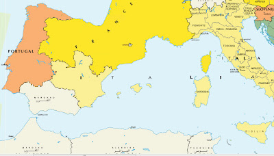 Eumanismo: Mapa España Inexistente: Mapa de Europa sin España