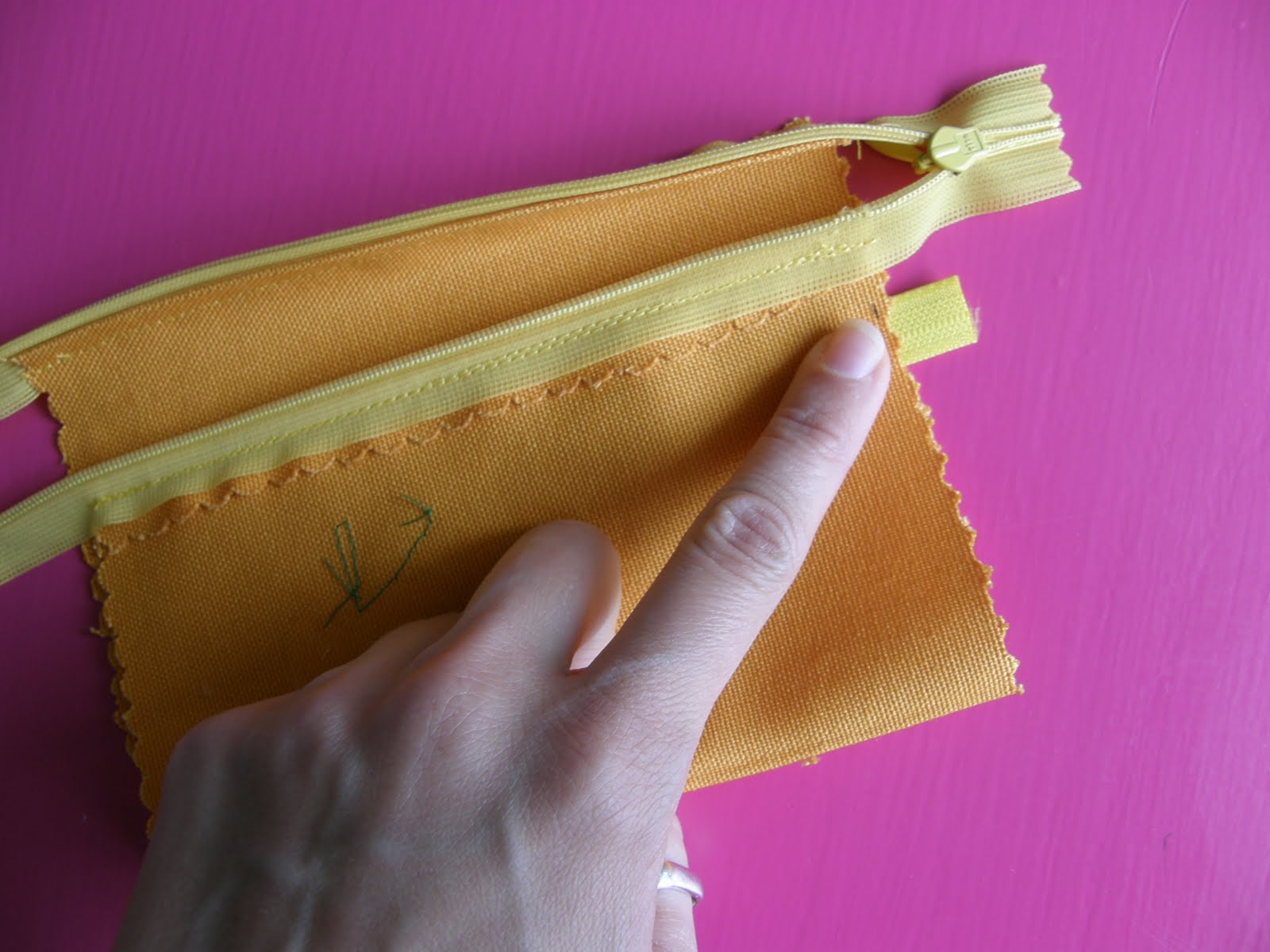 Start to sew Zipper pouch by Miss Stik