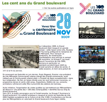 Les 100 ans du Grand Boulevard, le 28 novembre 2009