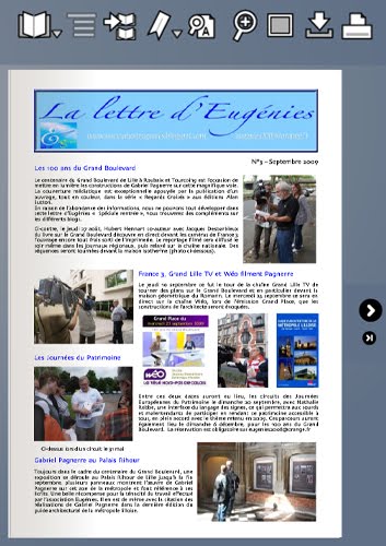 La lettre de septembre 2009