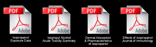 Dermal exposure and acute toxicity data for Isopropyl Alcohol (condensed).