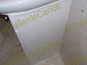 elTallerdeCarlos: Restaurar mueble de lavabo. Como reparar mueble de