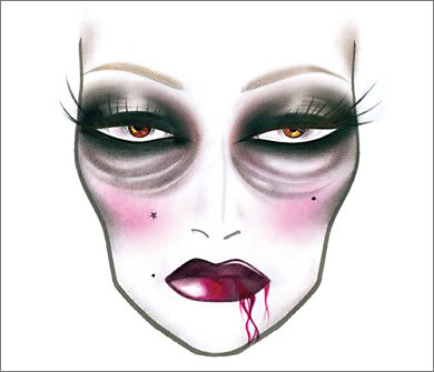 Pure Bliss Bridal & Beauty House: TONS of MAC Halloween FACE CHARTS