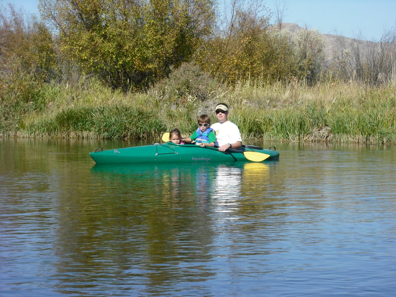 Sun Valley Families Kayaking Silver Creek with the family