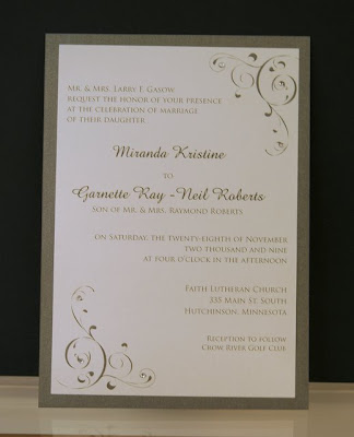 white simple elegant wedding invitations