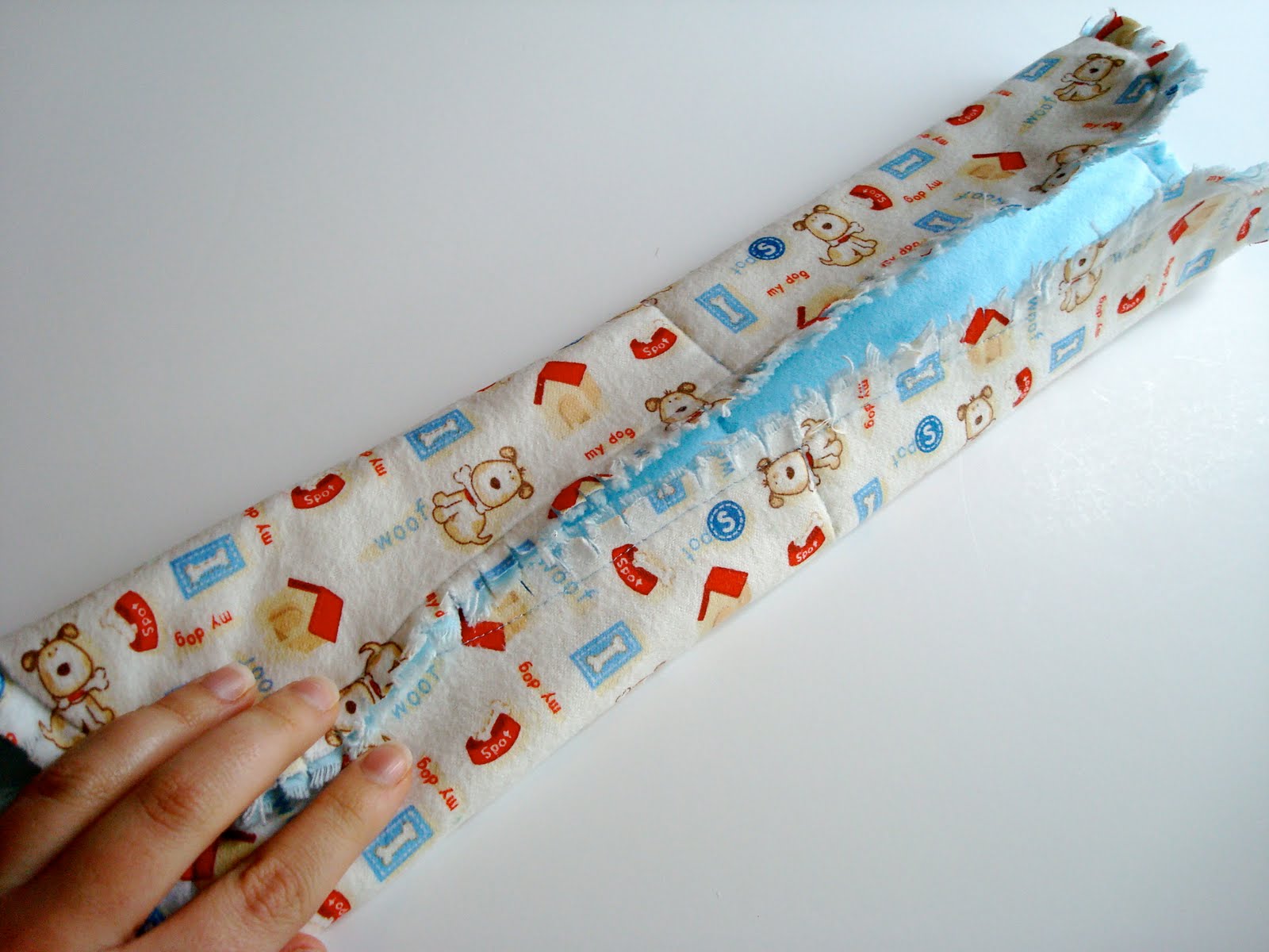 White Satin Ribbon Lollipop Burp Cloth Tutorial