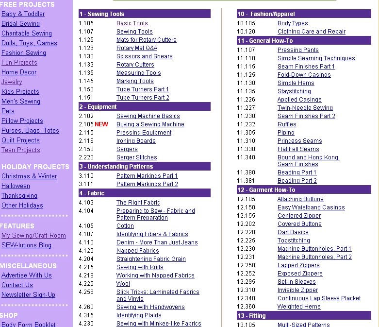 Food.Teach.Sew  Review 4 SEWlutions Guidelines