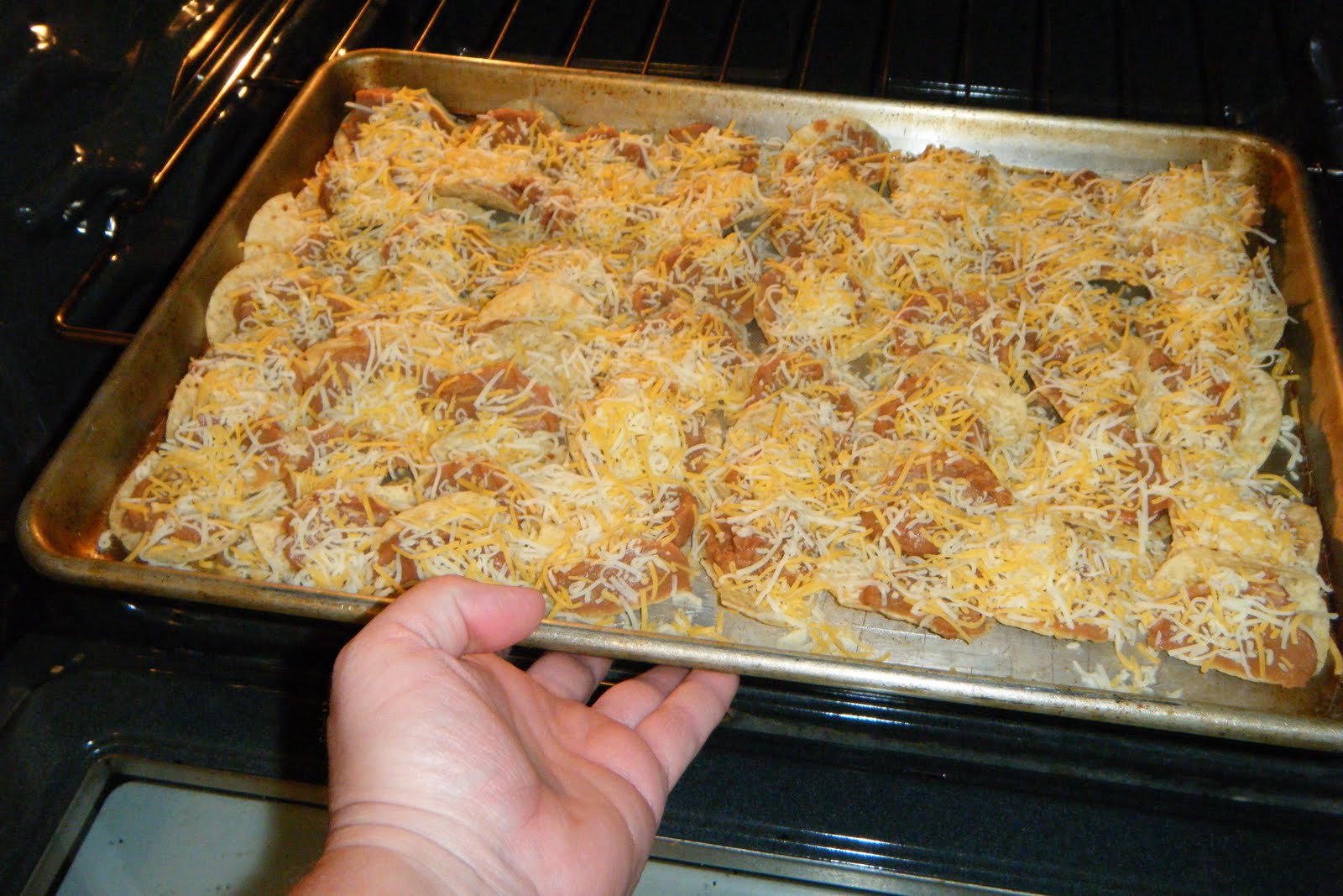 What About Pie Refried beans and cheddar cheese chips