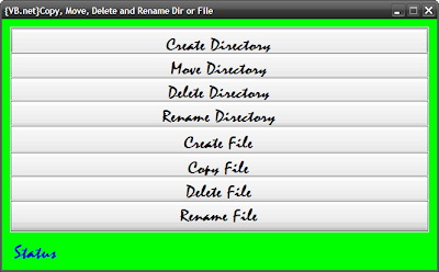 Visual Basic Tutorials - VB.net: How to Create, Copy, Move, Rename ...
