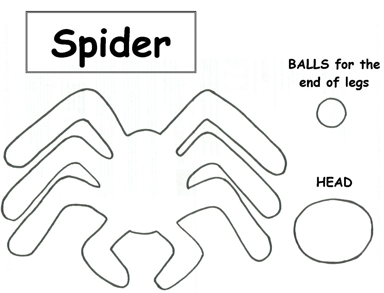 Spider Legs Template