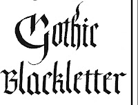 Gothic Calligraphy Example