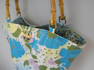 darling petunia: Blue Blossom Bag