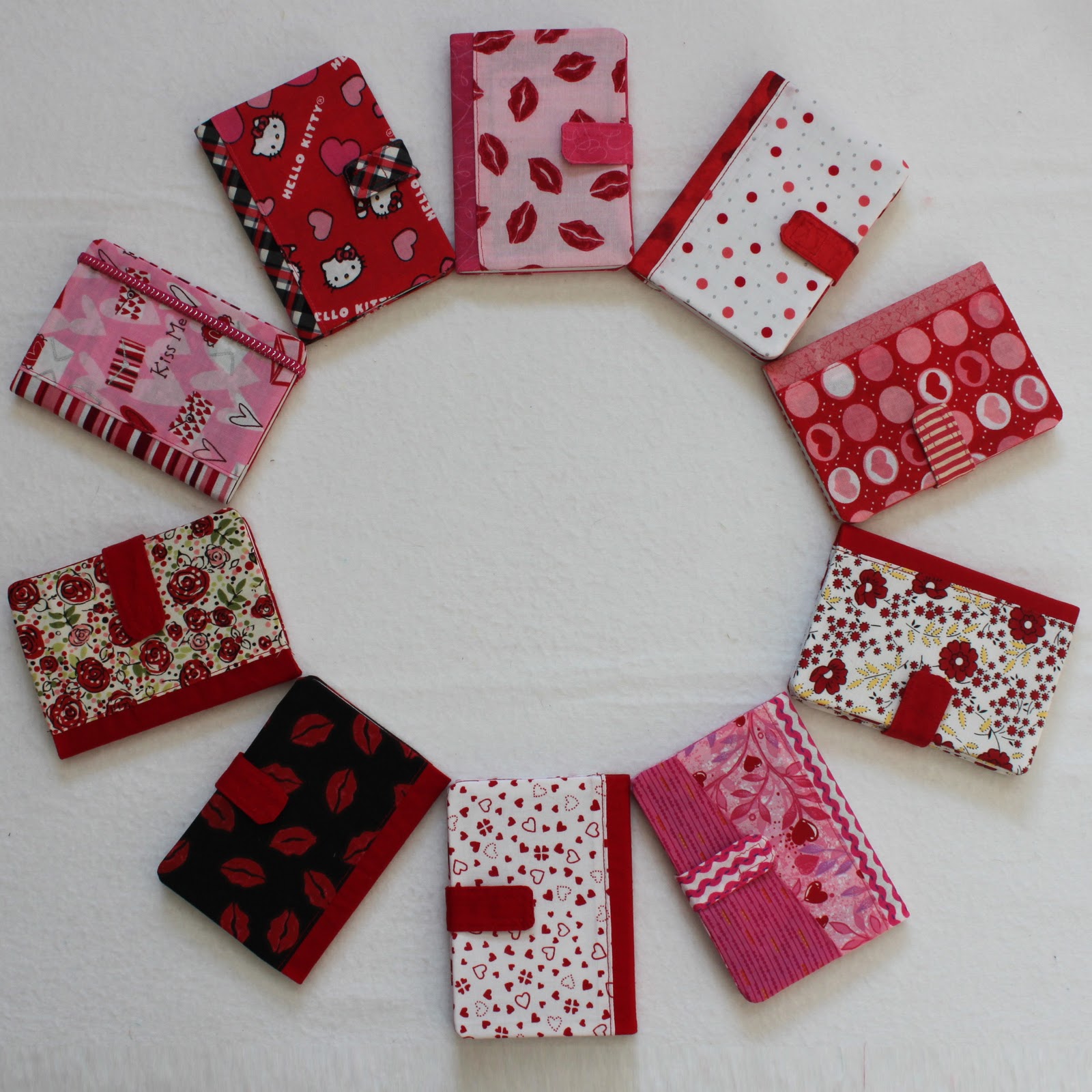 valentines day covered notebooks