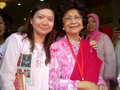 My Photo with Tun Dr.Siti Hasmah binti Haji Mohamad Ali, the wife of the 4th Prime Minister M'sia