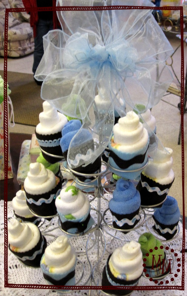 diaper cupcakes