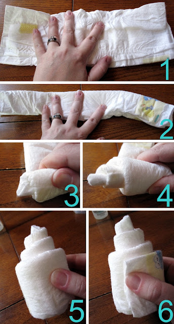 how to make a diaper cupcake