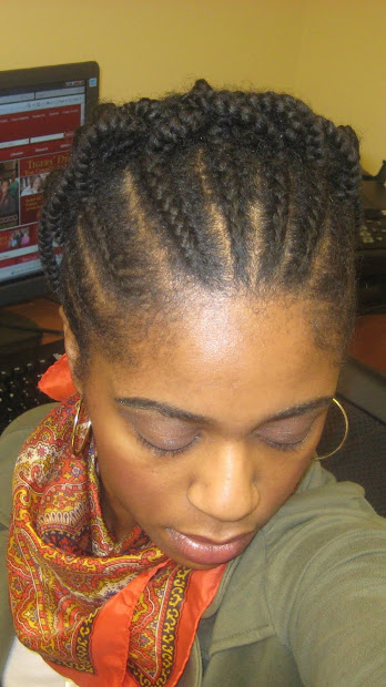 naturally elegant hairstyle cornrow