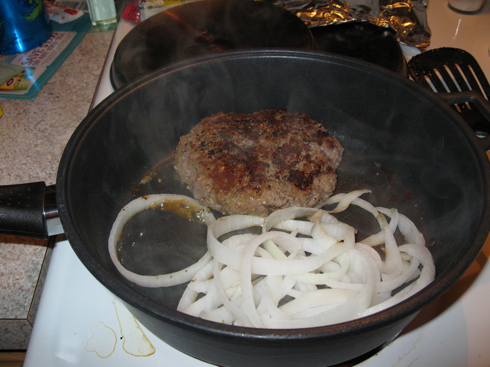 The Dining Diva Snowed In! Pan Fried Hamburgers