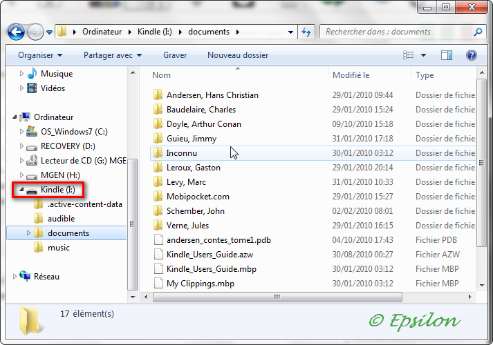 Le blog Epsilon Comment transférer un livre sur un Kindle