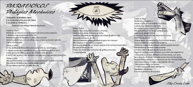 Poster-Poema Paradoxos de Silas Correa Leite
