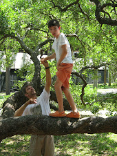 "Therapy " for Nicolas. Climbing on the Treaty Live Oak in Jacksonville, Fl.k