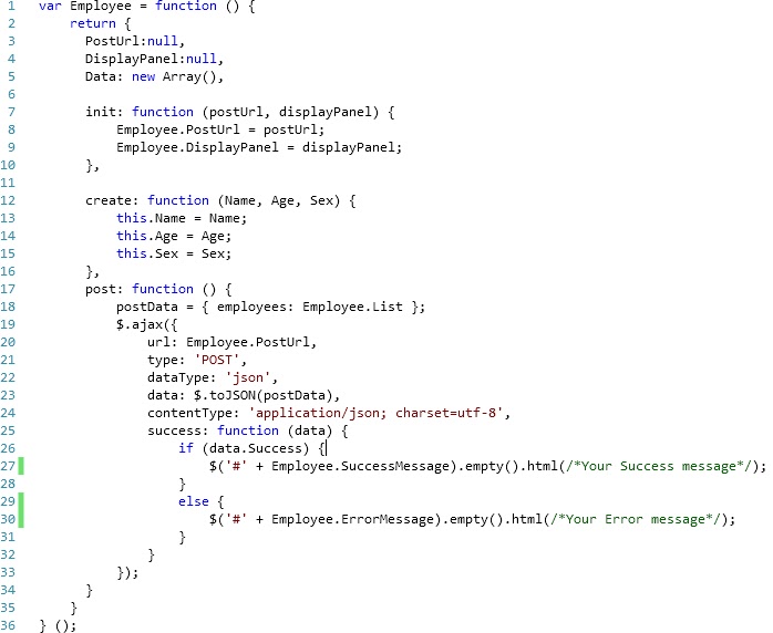 MVC and jQuery Posting a javascript array using jQuery to ASP