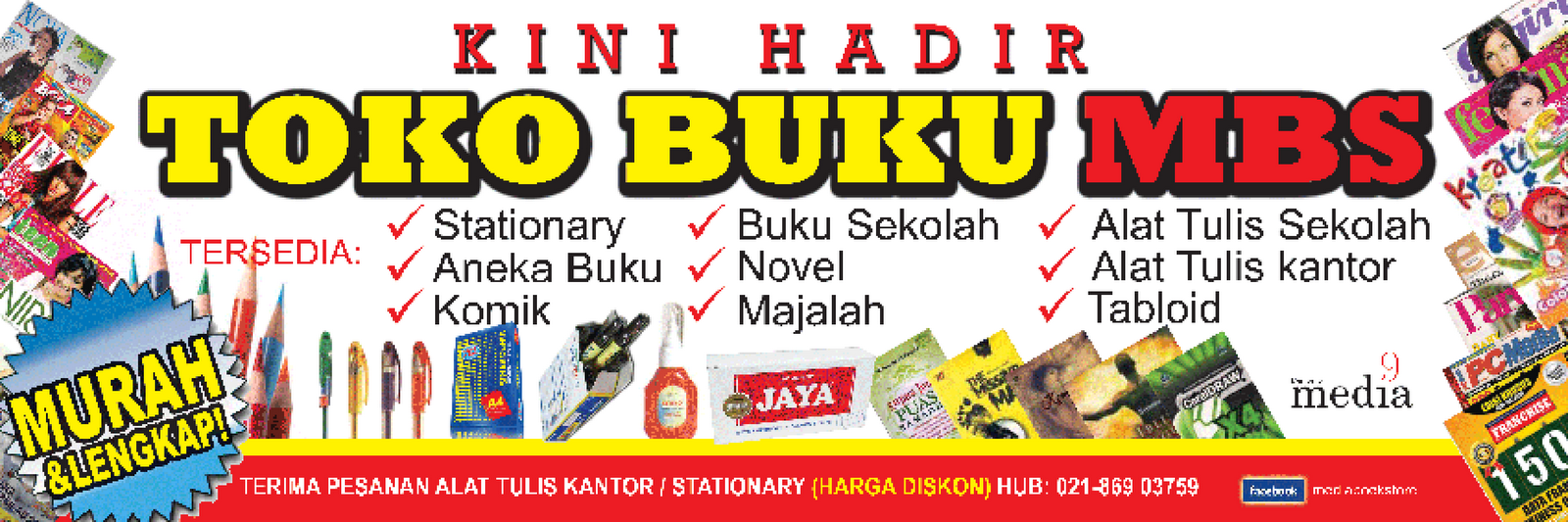 Contoh Spanduk Toko Buku