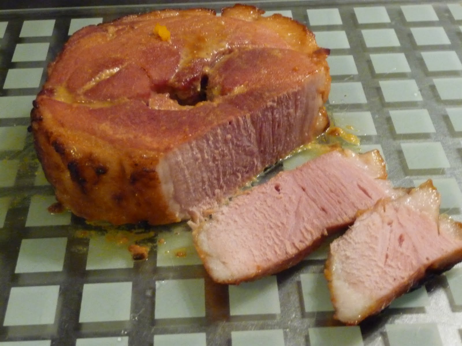 Un peu gay dans les coings... Jambon rôti au miel et à la moutarde, stoemp au potimarron