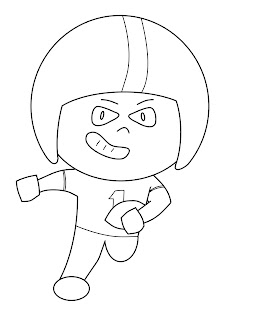 How To Draw Cartoons Football Player