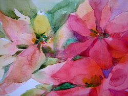 poinsettia poinsettias watercolors laura