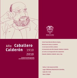 Convenio RedNEL Colombia|Ministerio de Cultura • Año Caballero Calderón 1910-2010